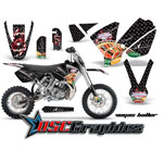 2009-2011 KTM SX 65 Dirt Bike Black Vegas Baller Sticker Kit