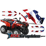 2007-2011 Yamaha Banshee Grizzly 550 ATV Stars And Stripes Graphic Kit