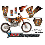 KTM SX 105 2004-2005 Motocross Orange Pirates Vinyl Sticker Kit