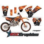 2004-2005 KTM SX 105 Motocross Orange Reaper Vinyl Sticker Kit