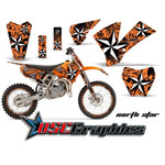 KTM SX 105 2004-2005 Motocross Orange Northstar Vinyl Sticker Kit