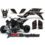 Yamaha Banshee YFZ450 2004-2008 Four Wheeler Black Reaper Sticker Kit