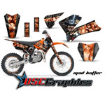2006-2011 KTM SX 105 Dirt Bike Orange Mad Hatter Graphic Sticker Kit