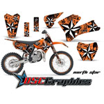 KTM SX 105 Dirt Bike Orange Northstar Graphic Sticker Kit Fits 2006-2011