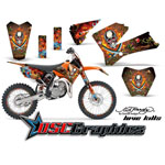 KTM SX 105 2006-2011 Dirt Bike Orange Pirates Graphic Sticker Kit