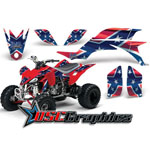 2004-2008 Yamaha Banshee YFZ450 Four Wheeler Rebel Sticker Kit