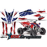 Yamaha Banshee YFZ450 2009-2010 ATV Graphic Stars And Stripes Sticker Kit