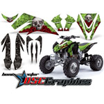2001-2011 Kawasaki KFX450 ATV Green Bone Collector Graphic Sticker Kit