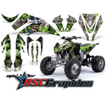 Kawasaki KFX450 2001-2011 ATV Green Mad Hatter Graphic Sticker Kit