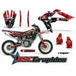 2006-2011 Husqvarna SM Dirt Bike Red Reaper Graphic Sticker Kit