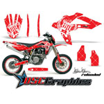 Husqvarna SM Dirt Bike Red Reloaded Graphic Sticker Kit Fits 2006-2011