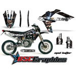 Husqvarna SM 2006-2011 Dirt Bike White Mad Hatter Graphic Sticker Kit