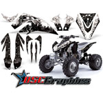 Kawasaki KFX450 2001-2011 ATV White Reaper Graphic Sticker Kit