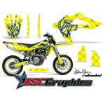 Husqvarna SM Dirt Bike Yellow Reloaded Graphic Sticker Kit Fits 2006-2011
