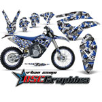 Husaberg FE 450 2009-2011 Dirt Bike Blue Urban Camo Vinyl Kit