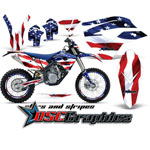 Husaberg FE 390 Dirt Bike Stars And Stripes Vinyl Kit Fits 2009-2011