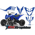 Yamaha Banshee Raptor ATV Blue Reloaded Sticker Kit Fits All Years
