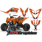 Yamaha Banshee Raptor ATV Orange Bone Collector Sticker Kit Fits All Years