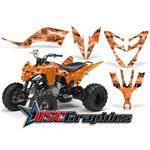 Yamaha Banshee Raptor All Years ATV Orange Silver Haze Sticker Kit