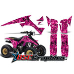 Suzuki LT230 All Years ATV Pink Butterflies Sticker Kit