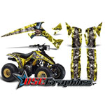 All Years Suzuki LT230 ATV Yellow Reaper Sticker Kit
