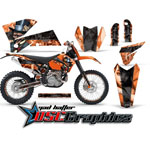 KTM C4 EXC 2005-2007 Motocross Orange Mad Hatter Vinyl Kit