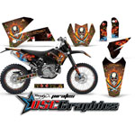 2005-2007 KTM C4 EXC Motocross Orange Pirates Vinyl Kit