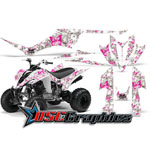 Yamaha Banshee Four Wheeler Pink Butterflies Vinyl Kit Fits Raptor 350 All Years