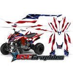 Yamaha Banshee Four Wheeler Stars And Stripes Vinyl Kit Fits Raptor 350 All Years