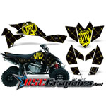 2005-2007 Suzuki LTR450 ATV Black Reloaded Graphic Sticker Kit