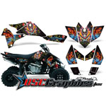 2005-2007 Suzuki LTR450 ATV Blue Pirates Graphic Sticker Kit