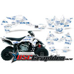 Suzuki LTR450 2005-2007 ATV White Silver Haze Graphic Sticker Kit