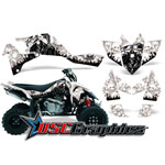 Suzuki Kit LTR450 2005-2007 ATV White Reaper Graphic Sticker Kit