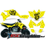 Suzuki LTR450 2005-2007 ATV Yellow Reloaded Graphic Sticker Kit