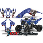 Yamaha Banshee Raptor 700 ATV Blue Bone Collector Vinyl Graphic Kit Fits All Years