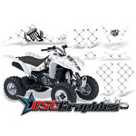 Suzuki LTZ400 2004-2008 Four Wheeler White Reloaded Sticker Kit