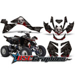 2009-2011 Suzuki LTZ400 ATV Black Bone Collector Vinyl Graphic Kit