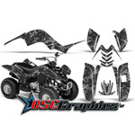 Yamaha Banshee Raptor 80 Four Wheeler Black Camo Plate Sticker Kit Fits All Years - DSC-691465469Q