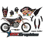 2007-2011 KTM C5 SX Dirt Bike Black Vegas Baller Sticker Kit