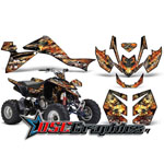 2009-2011 Suzuki LTZ400 ATV Black Pirates Vinyl Graphic Kit