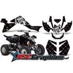 2009-2011 Suzuki LTZ400 ATV Black Reloaded Vinyl Graphic Kit