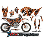 2007-2011 KTM C5 SX Dirt Bike Orange Northstar Sticker Kit