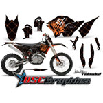 2007-2011 KTM C5 SX Dirt Bike Orange Reloaded Sticker Kit