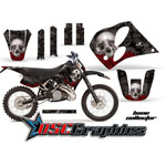 KTM C4 Two Stroke EXC 1993-1997 Dirt Bike Black Bone Collector Vinly Graphic Kit