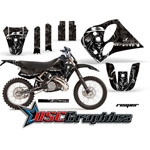 KTM C4 Two Stroke EXC 1993-1997Dirt Bike Black Reaper Vinly Graphic Kit