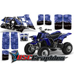 Four Wheeler Blue Reaper Vinyl Kit Fits Yamaha Banshee Banshee 350