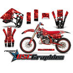 KTM C8 MXC Motocross Red Reaper Graphic Kit Fits 1990-1992