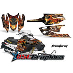 Arctic Cat Firecat F5 Snow Mobile Black Firestorm Vinyl Graphics