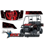 2005-2008 Polaris Ranger 500 XP UTV Black Reloaded Vinyl Wrap Kit