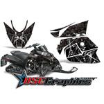 Artic Cat Snow Mobile Black Reaper Vinyl Graphics Fit ProClimb 2012